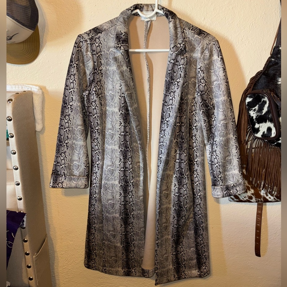 Snake Print Blazer
